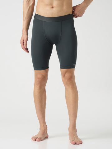 Men Solid Slim Fit Compression Tights with ELASTO LITE