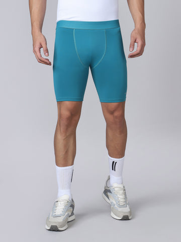 Men Solid Slim Fit Compression Tights with ELASTO LITE