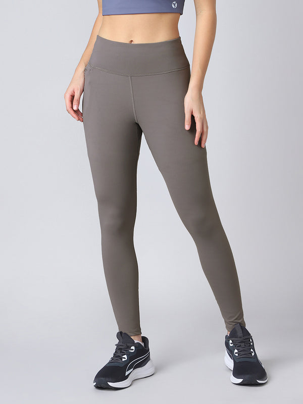 Women Solid Slim Fit Tights with ELASTO PLUS