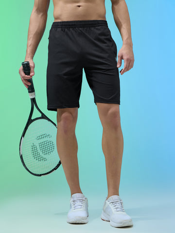 Men Melange Slim Fit Shorts with TECHNOLITE
