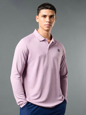 Men Solid Slim Fit Polo T-shirt with DOUBLE COOL