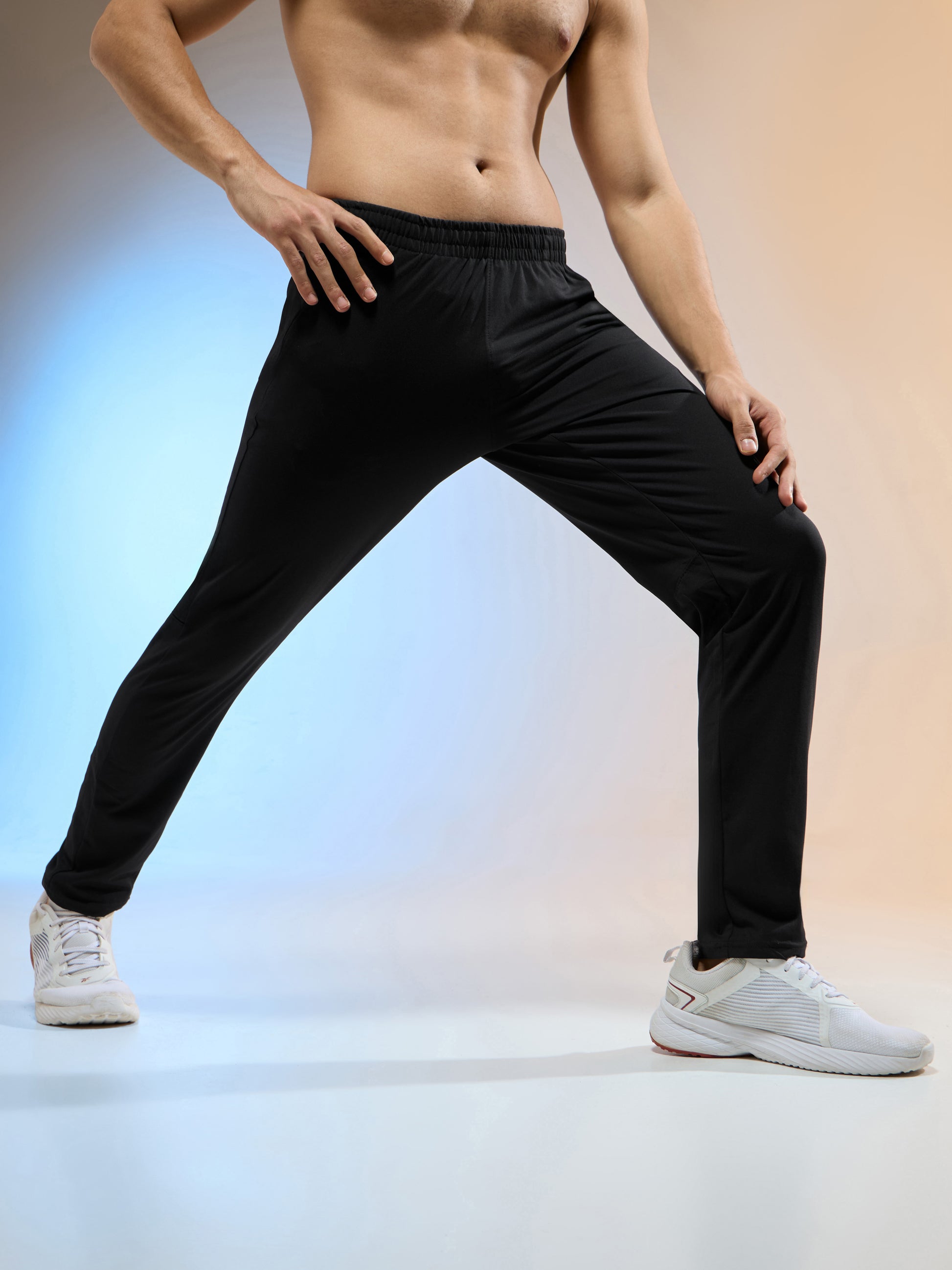 Gym Pants Mens Track Pants Slim Fit Men Solid Slim Fit Trackpants