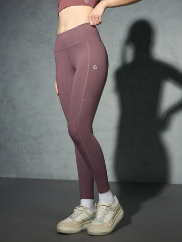 Women Solid Slim Fit Tights with ELASTO LITE