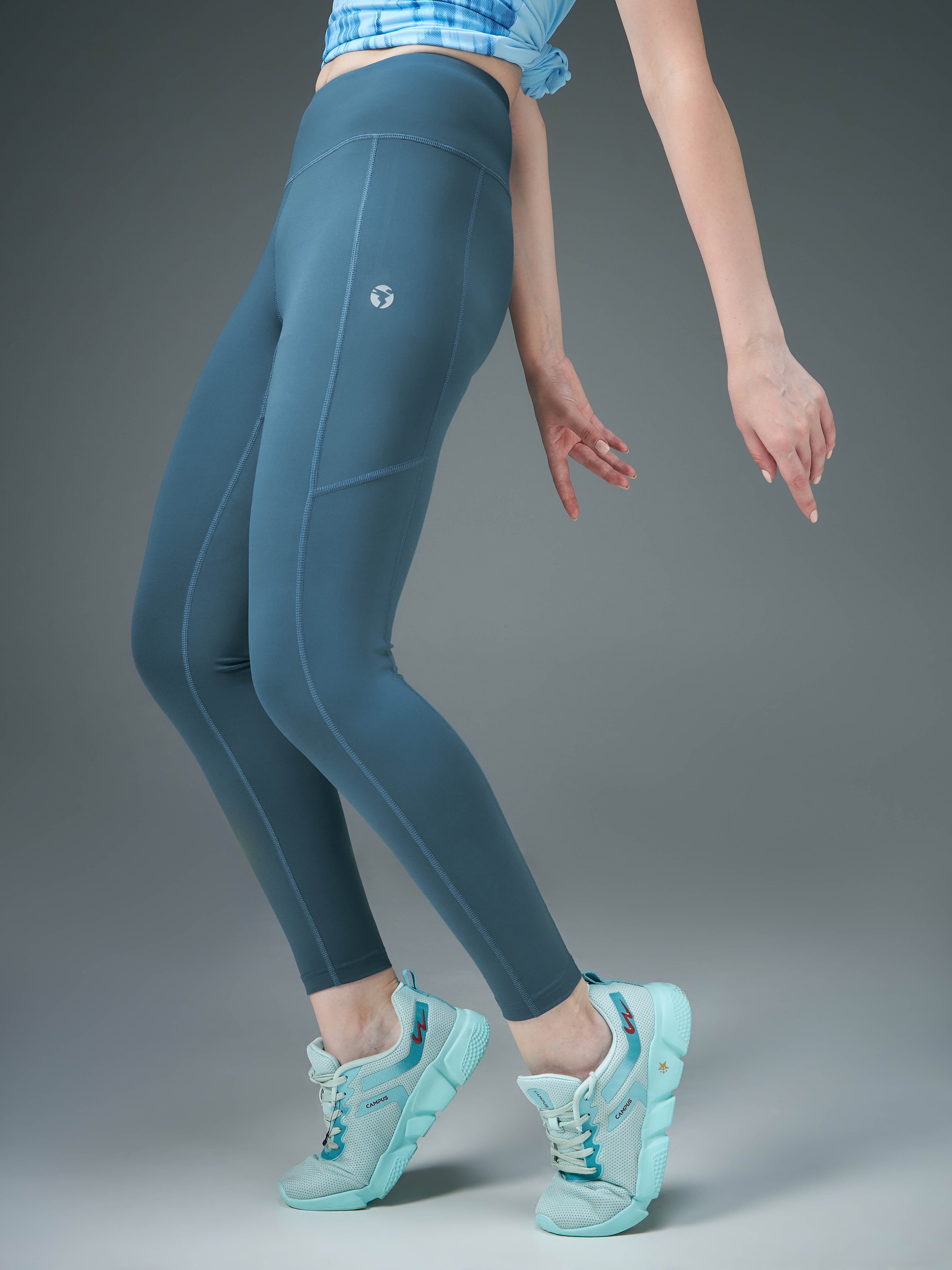 Women Solid Slim Fit Tights with ELASTO LITE