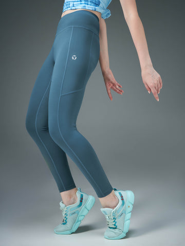 Women Solid Slim Fit Tights with ELASTO LITE