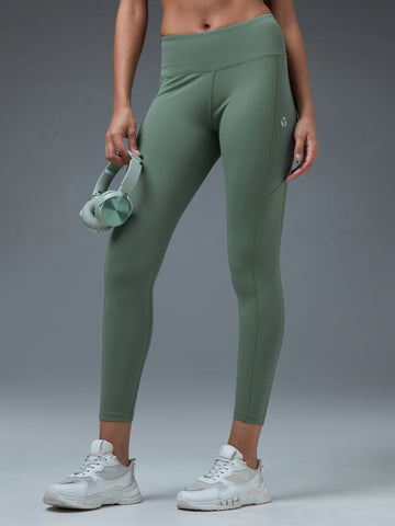 Women Solid Slim Fit Tights with ELASTO LITE