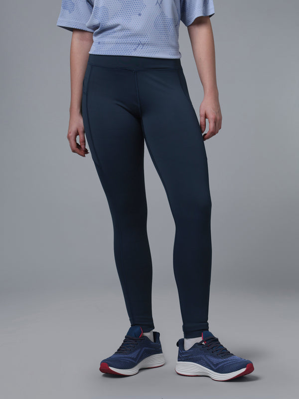 Women Solid Slim Fit Tights with ELASTO PLUS