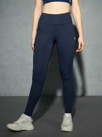 Women Solid Slim Fit Tights with ELASTO LITE