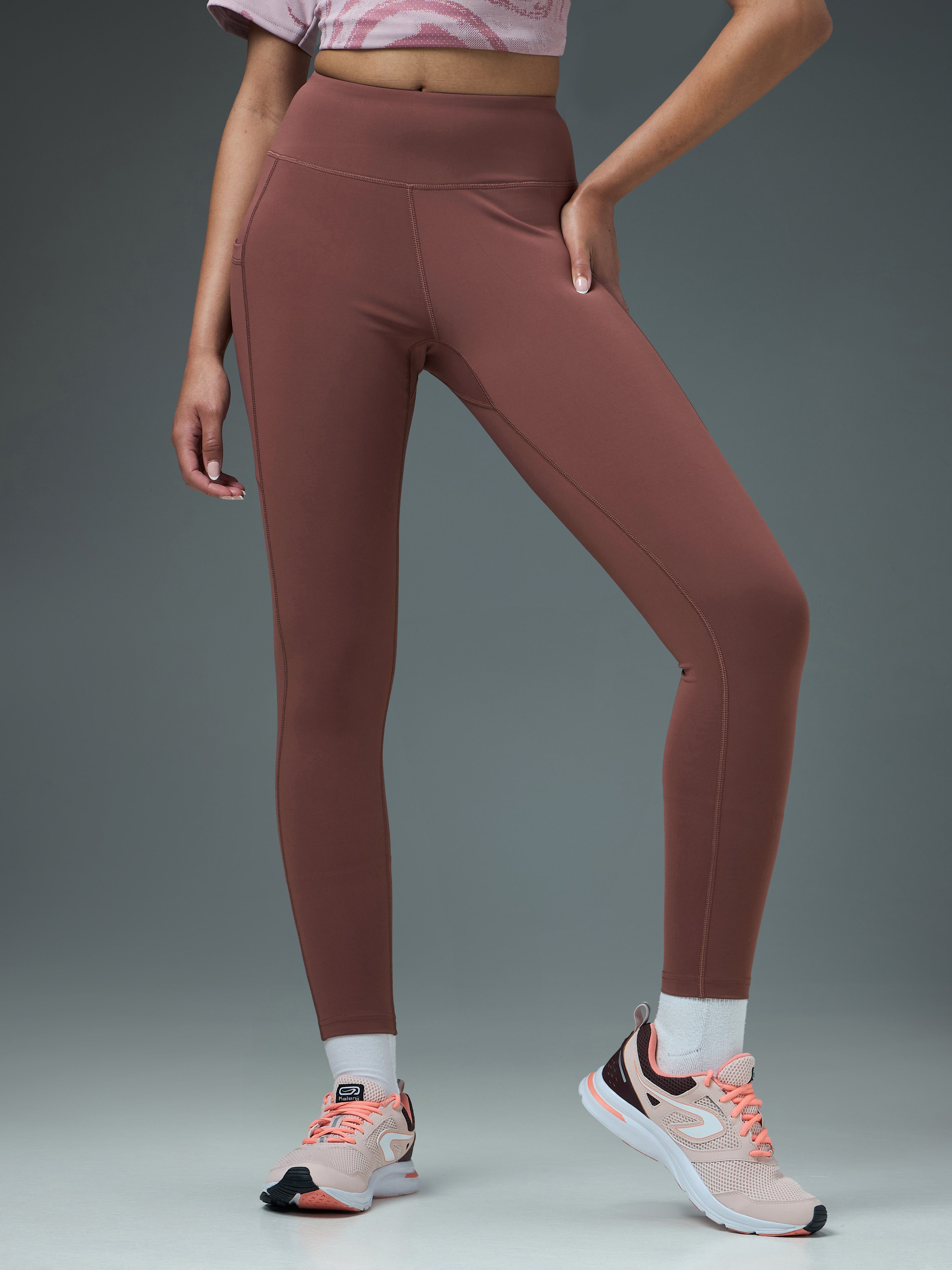 Women Solid Slim Fit Tights with ELASTO LITE