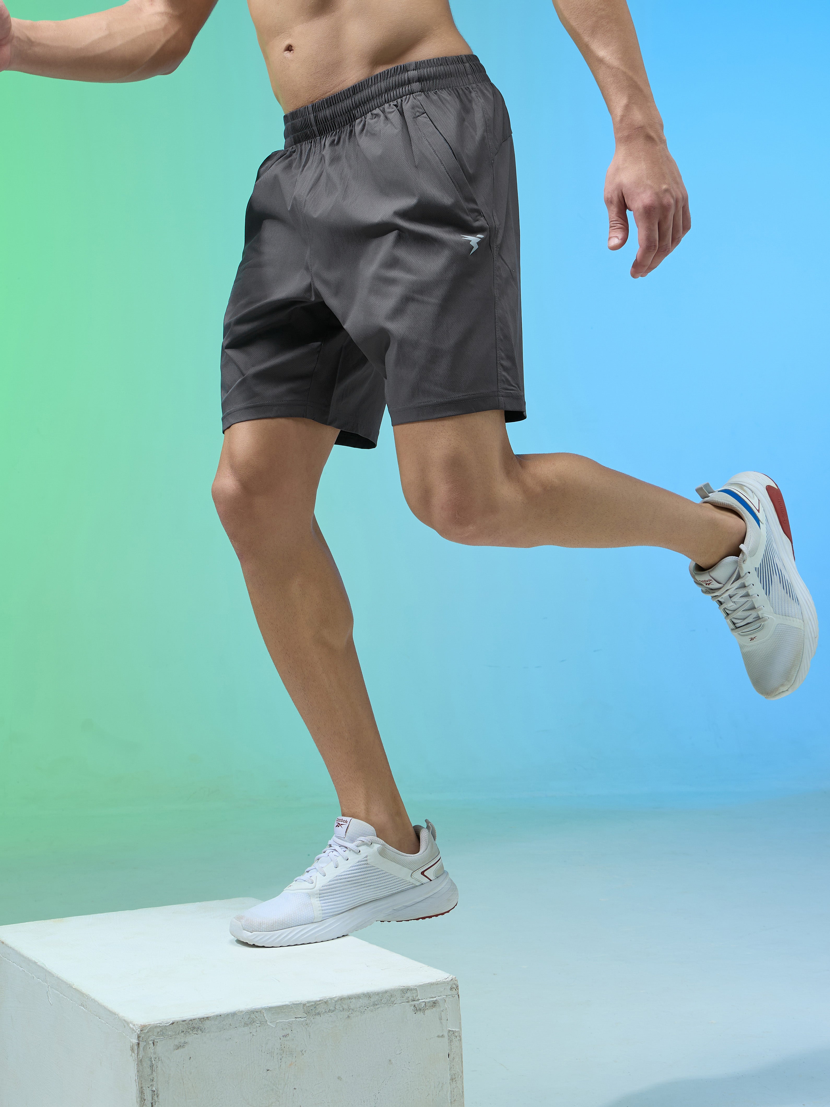 Men Solid Relax Fit Shorts with TECHNOLITE