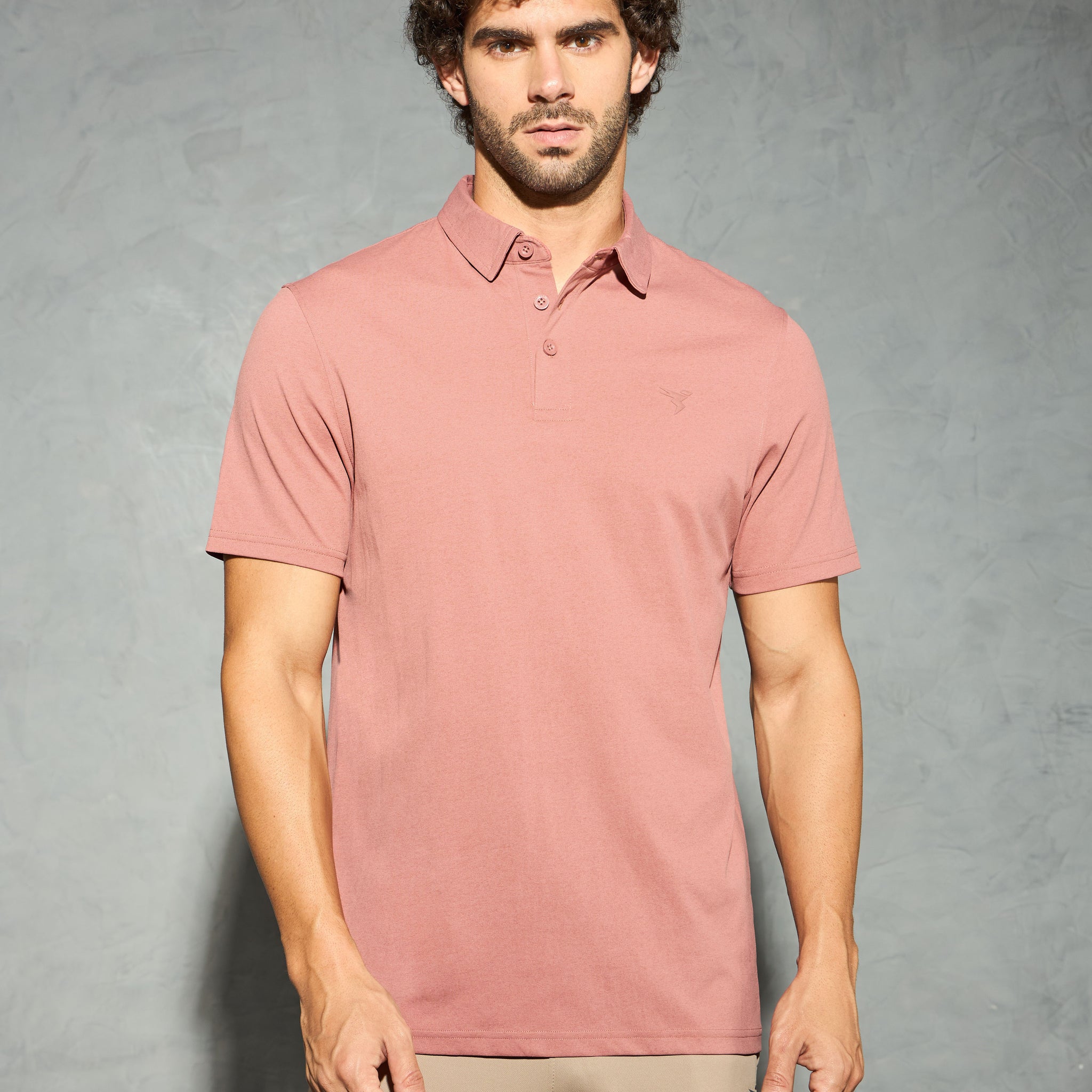 Men Solid Slim Fit Polo T-shirt with COTFLEX