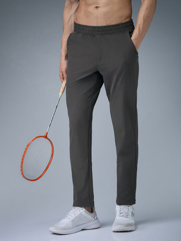 Men Solid Relax Fit Trackpants with DURACOOL+