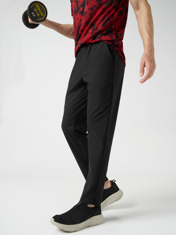 Men Solid Relax Fit Trackpants with DURACOOL+