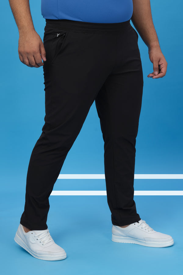Men Plus Size Solid Relax Fit Trackpants with DURACOOL+