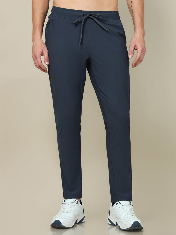 Men Solid Relax Fit Trackpants with DURACOOL+