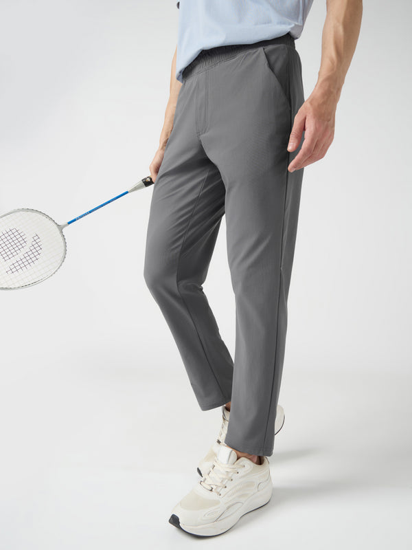 Men Solid Relax Fit Trackpants with DURACOOL+