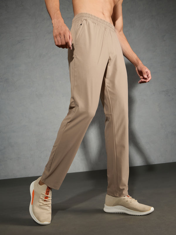 Men Solid Relax Fit Trackpants with DURACOOL+