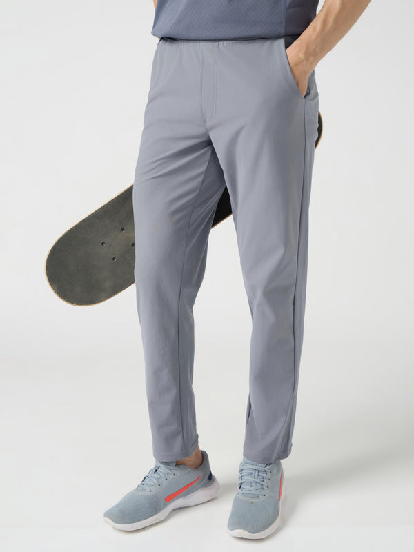 Men Solid Relax Fit Trackpants with DURACOOL+