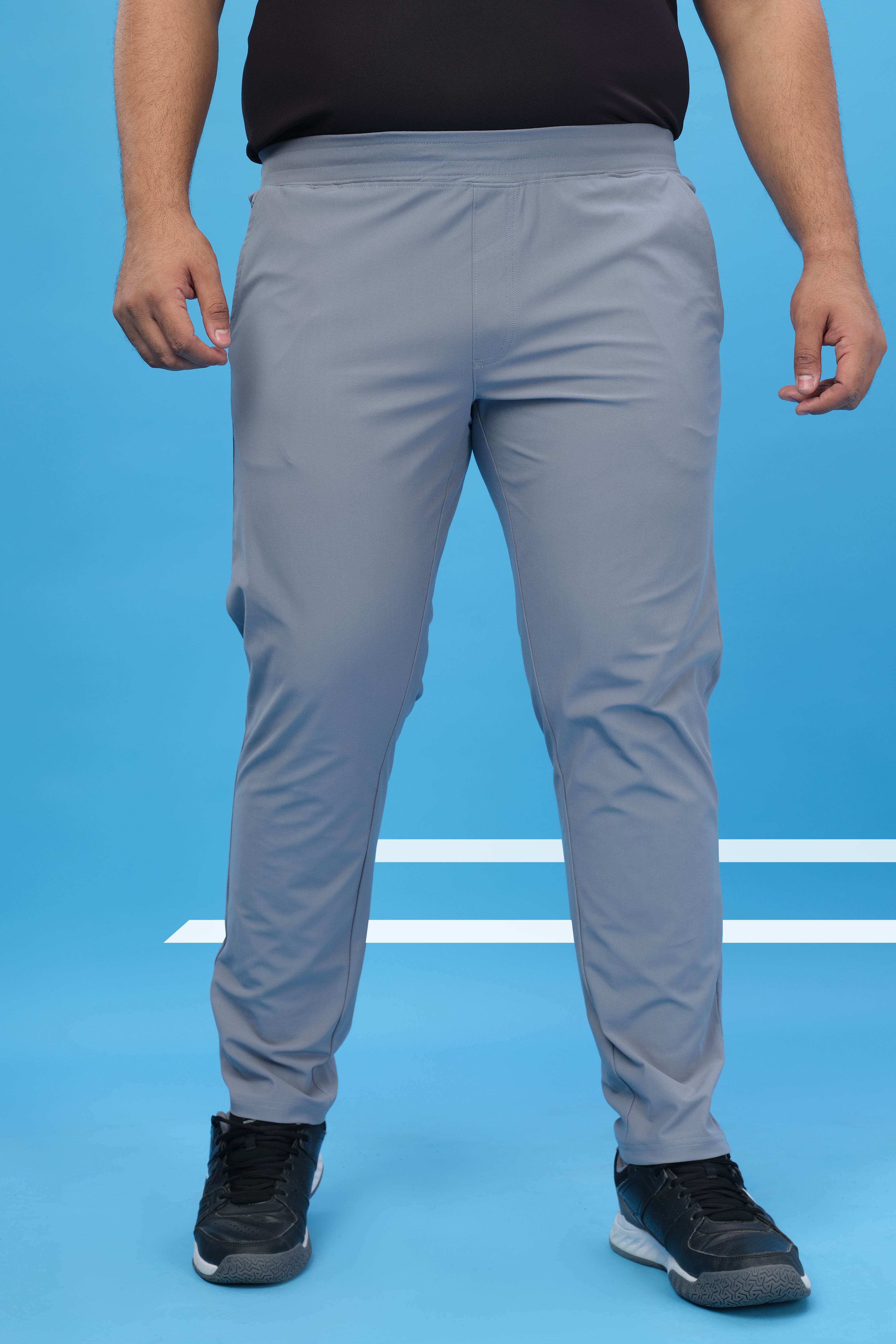 Men Plus Size Solid Relax Fit Trackpants with DURACOOL+