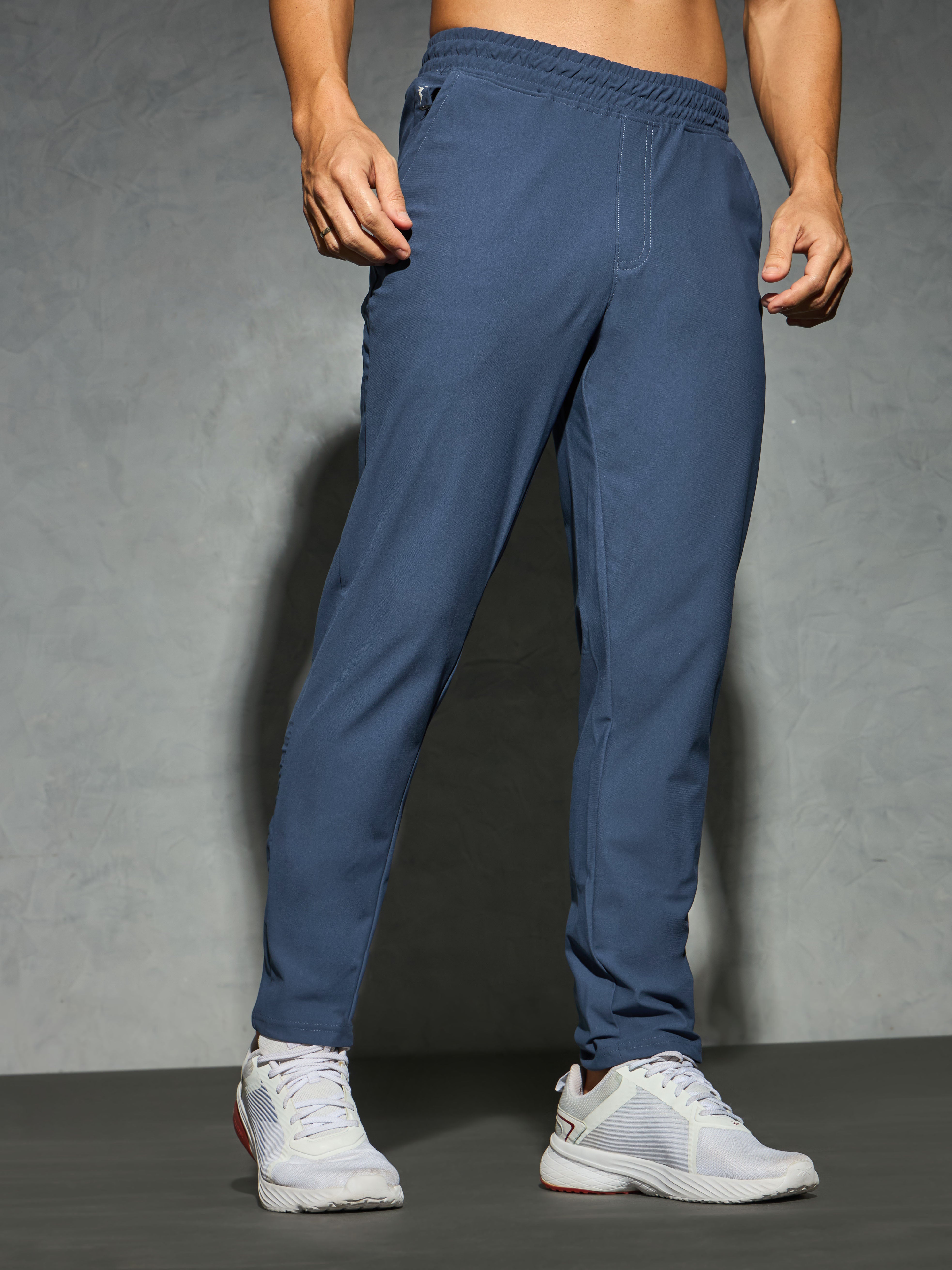 Men Solid Relax Fit Trackpants with DURACOOL+