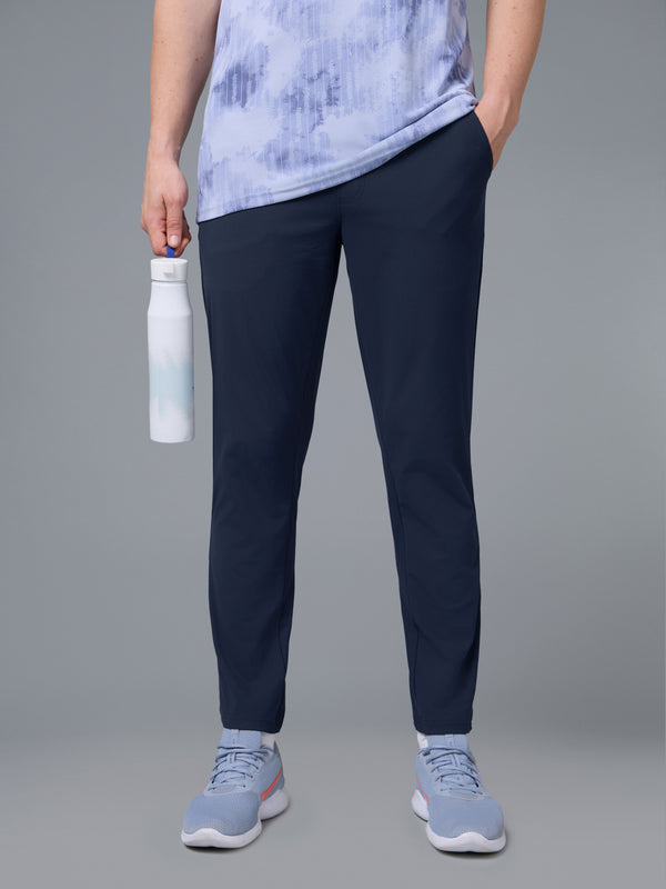 Men Solid Relax Fit Trackpants with DURACOOL+