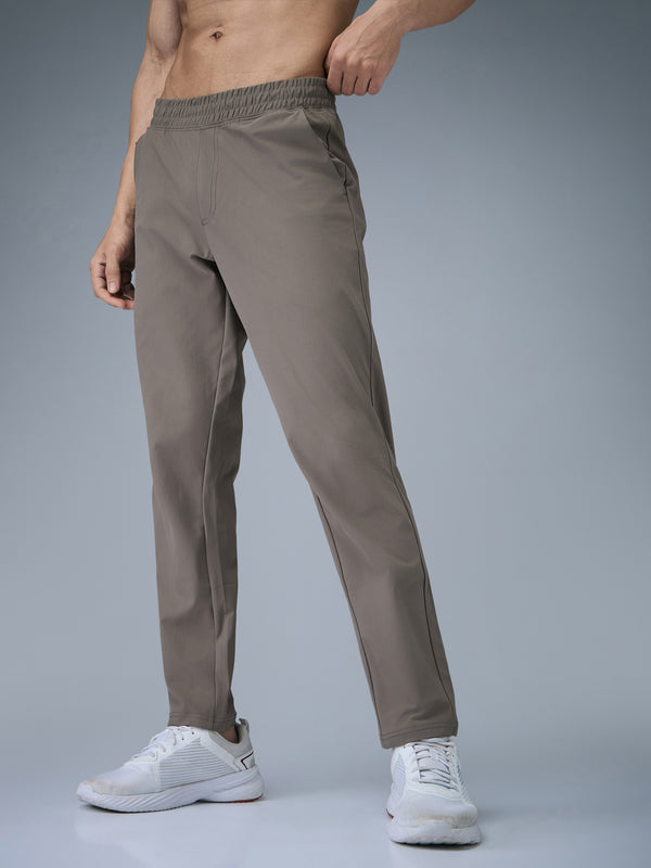 Men Solid Relax Fit Trackpants with DURACOOL+
