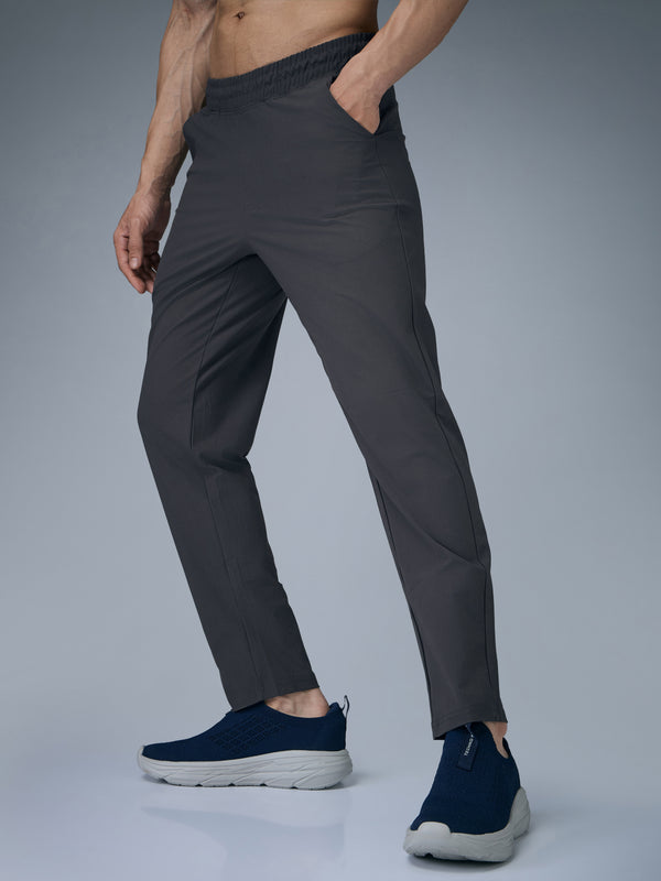 Men Solid Relax Fit Trackpants with DURACOOL+