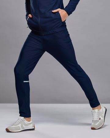 Men Solid Slim Fit Sports Trackpants with DURACOOL+