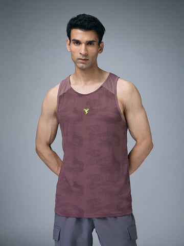 Men Colorblock Slim Fit Crew Neck Innerwear Vest with VENTMESH
