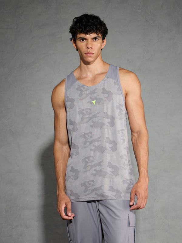 Men Colorblock Slim Fit Crew Neck Innerwear Vest with VENTMESH