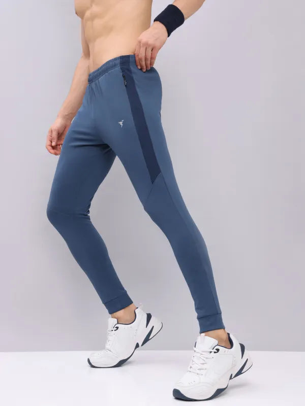 Men Melange Slim Fit Trackpants with TECHNO DRY