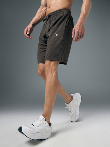Men Solid Relax Fit Shorts with ELASTO LITE