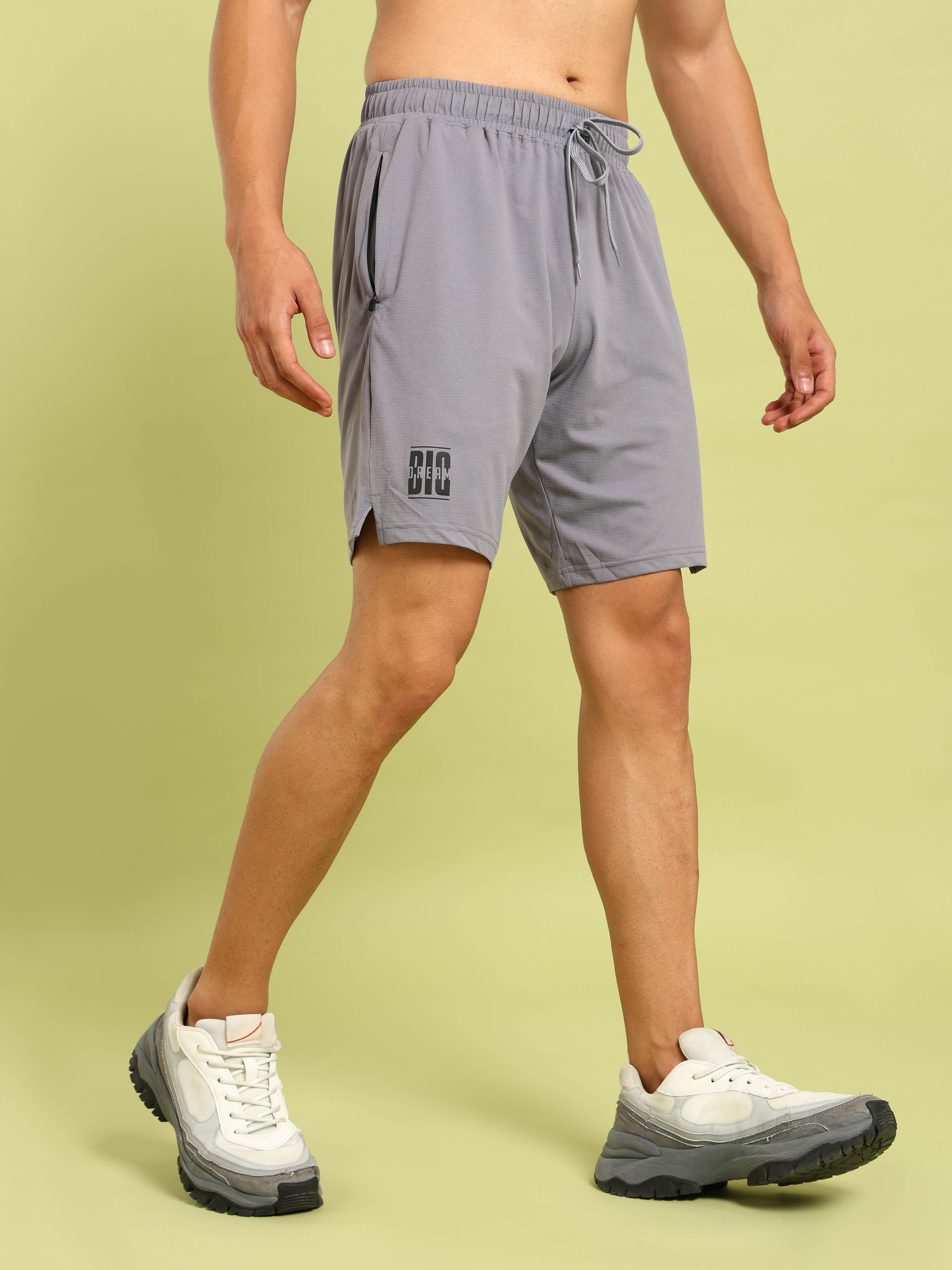 Men Solid Relax Fit Shorts with ELASTO LITE