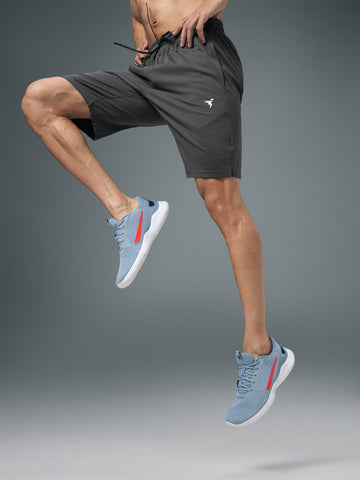 Men Solid Relax Fit Shorts with ELASTO LITE