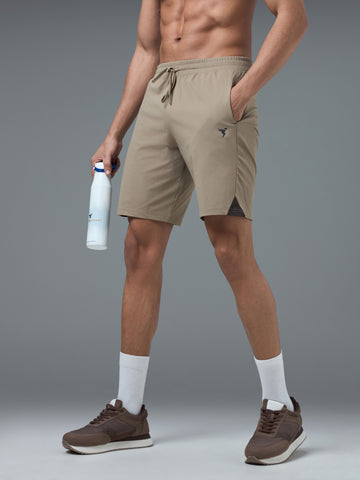 Men Solid Slim Fit Shorts with ELASTO LITE