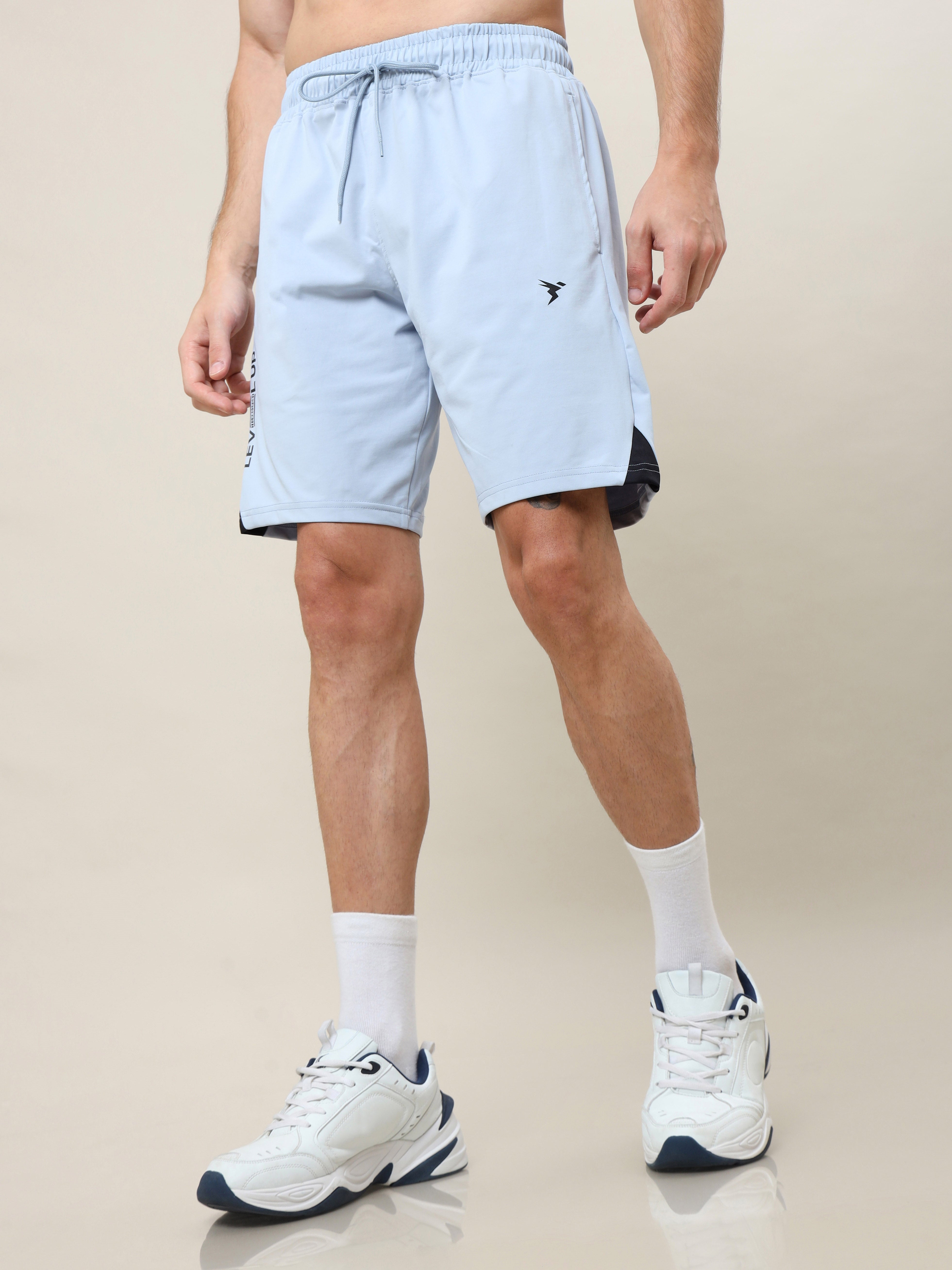 Men Solid Slim Fit Shorts with ELASTO LITE