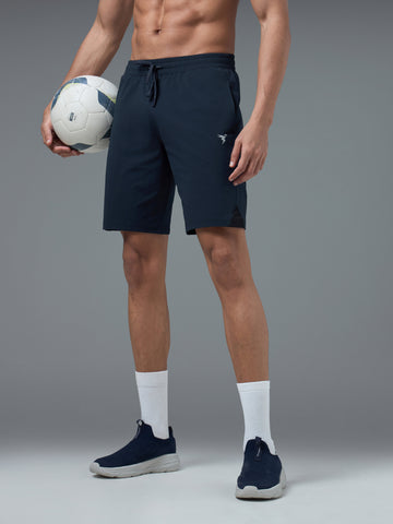 Men Solid Slim Fit Shorts with ELASTO LITE