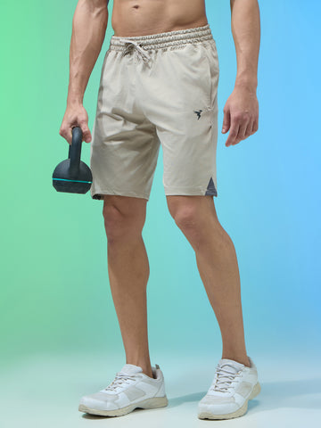 Men Solid Slim Fit Shorts with ELASTO LITE