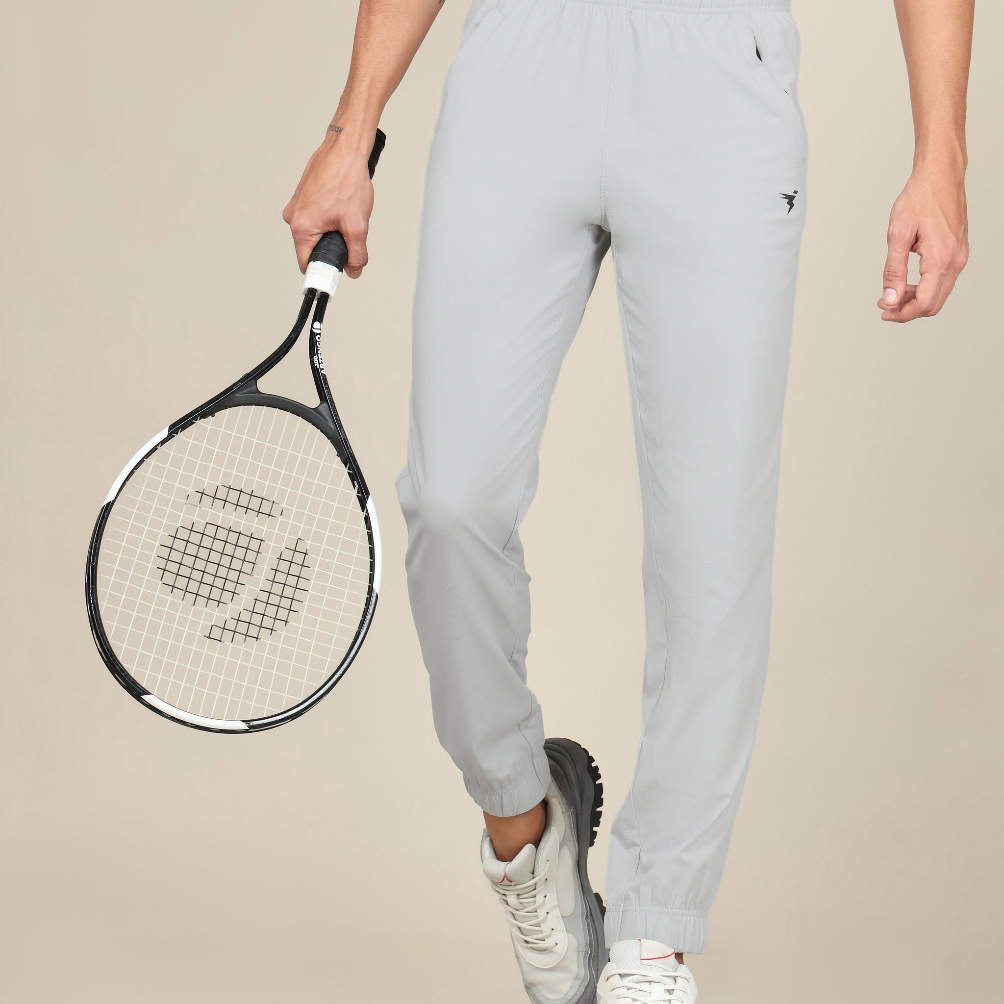 Men Solid Relax Fit Joggers with TECHNOLITE