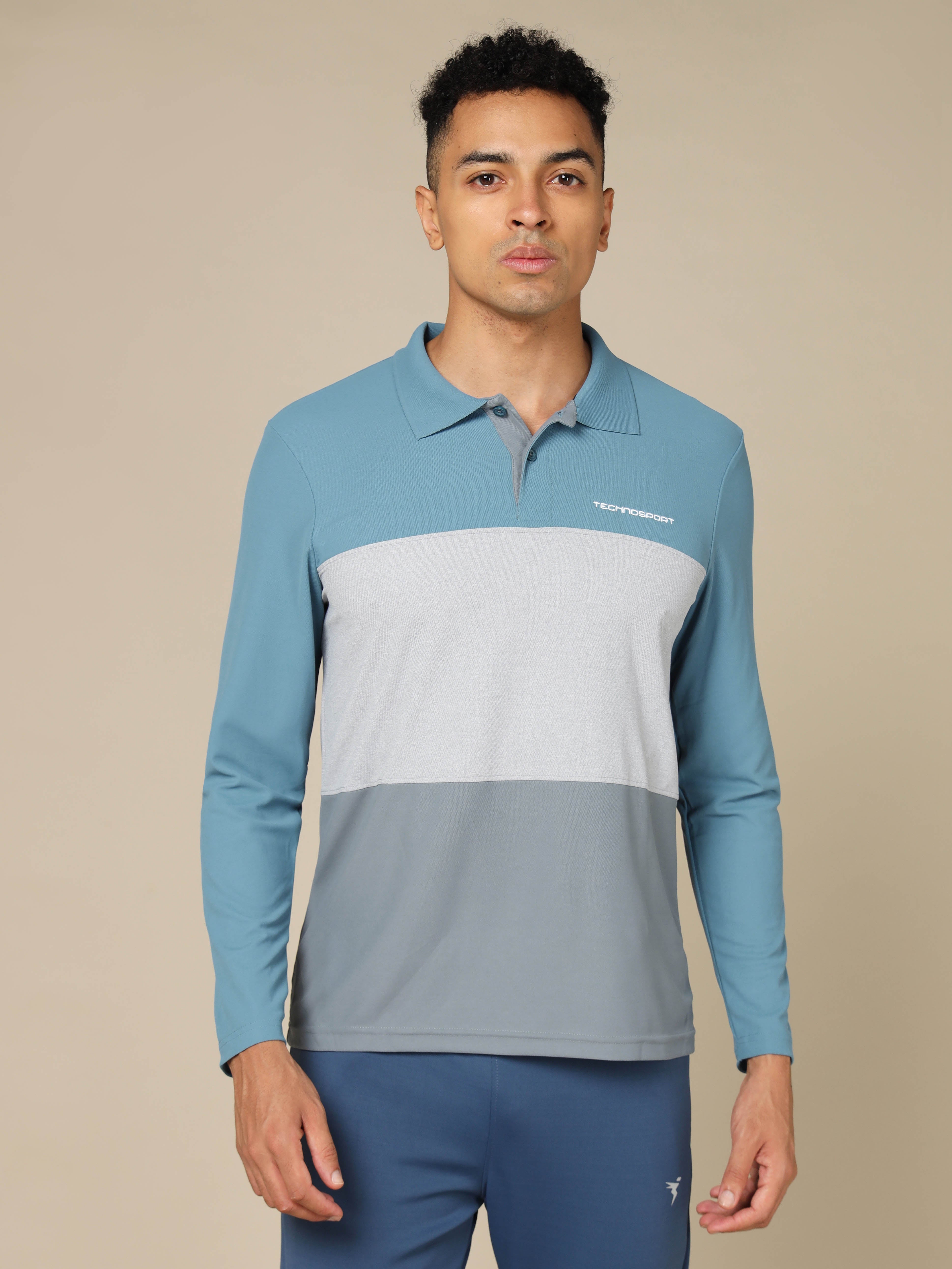 Men Solid Slim Fit Polo T-shirt with MATPIQ