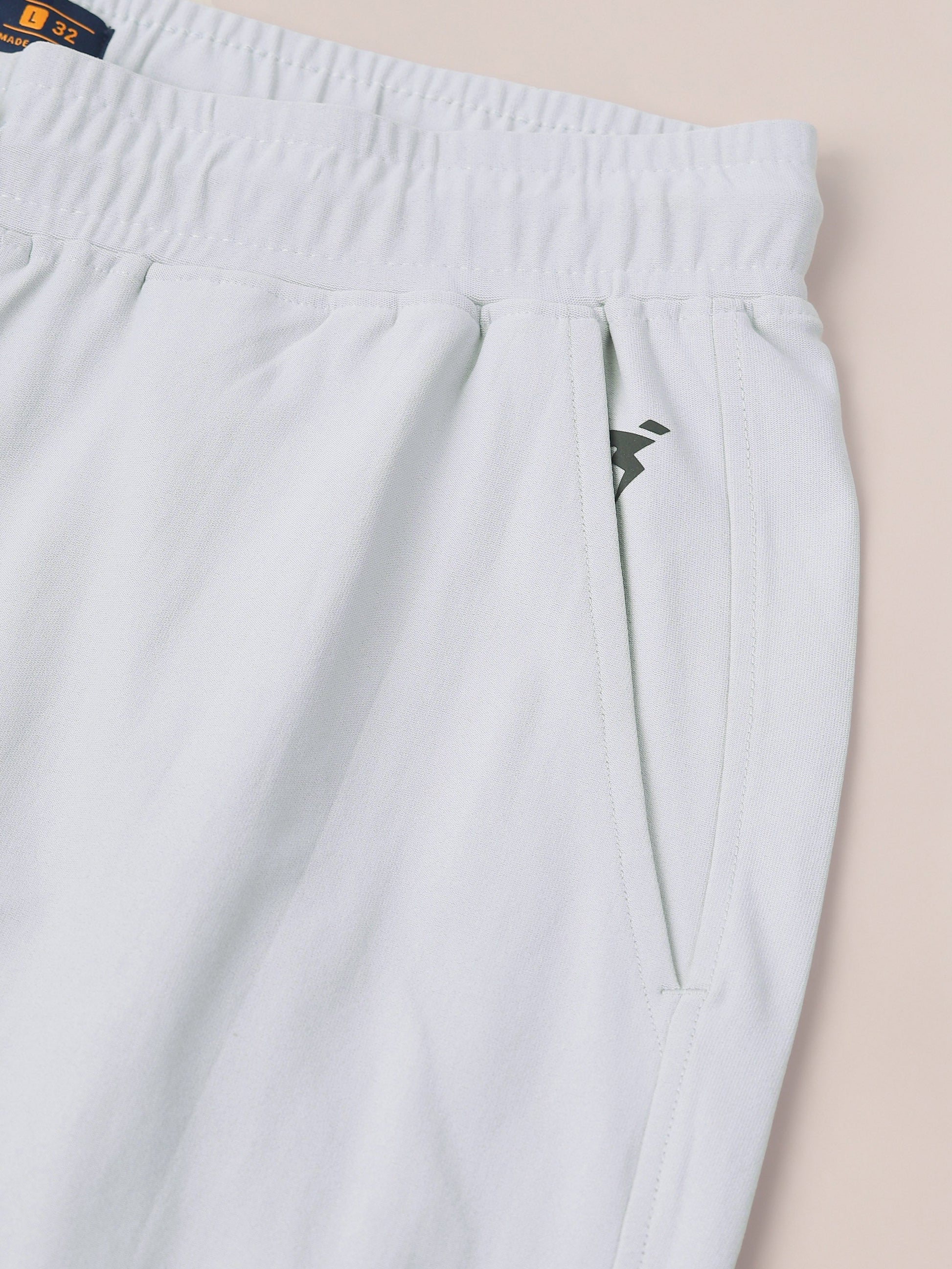 Men Solid Slim Fit Joggers with ELASTOPLUS - Main Image