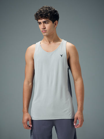 Men Solid Slim Fit Scoop Neck Sports Innerwear Vest with TECHNO COOL+