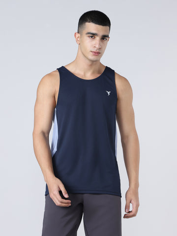 Men Solid Slim Fit Scoop Neck Sports Innerwear Vest with TECHNO COOL+