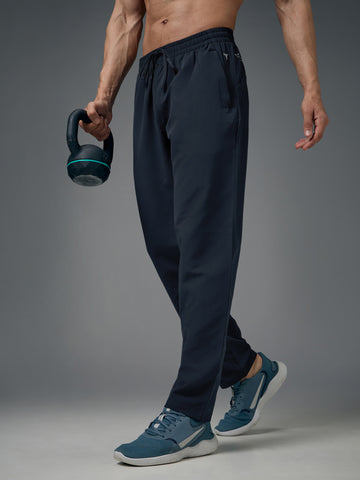 Men Solid Relax Fit Sports Trackpants with TECHNO LITE