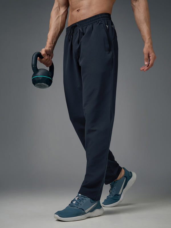 Men Solid Relax Fit Sports Trackpants with TECHNO LITE