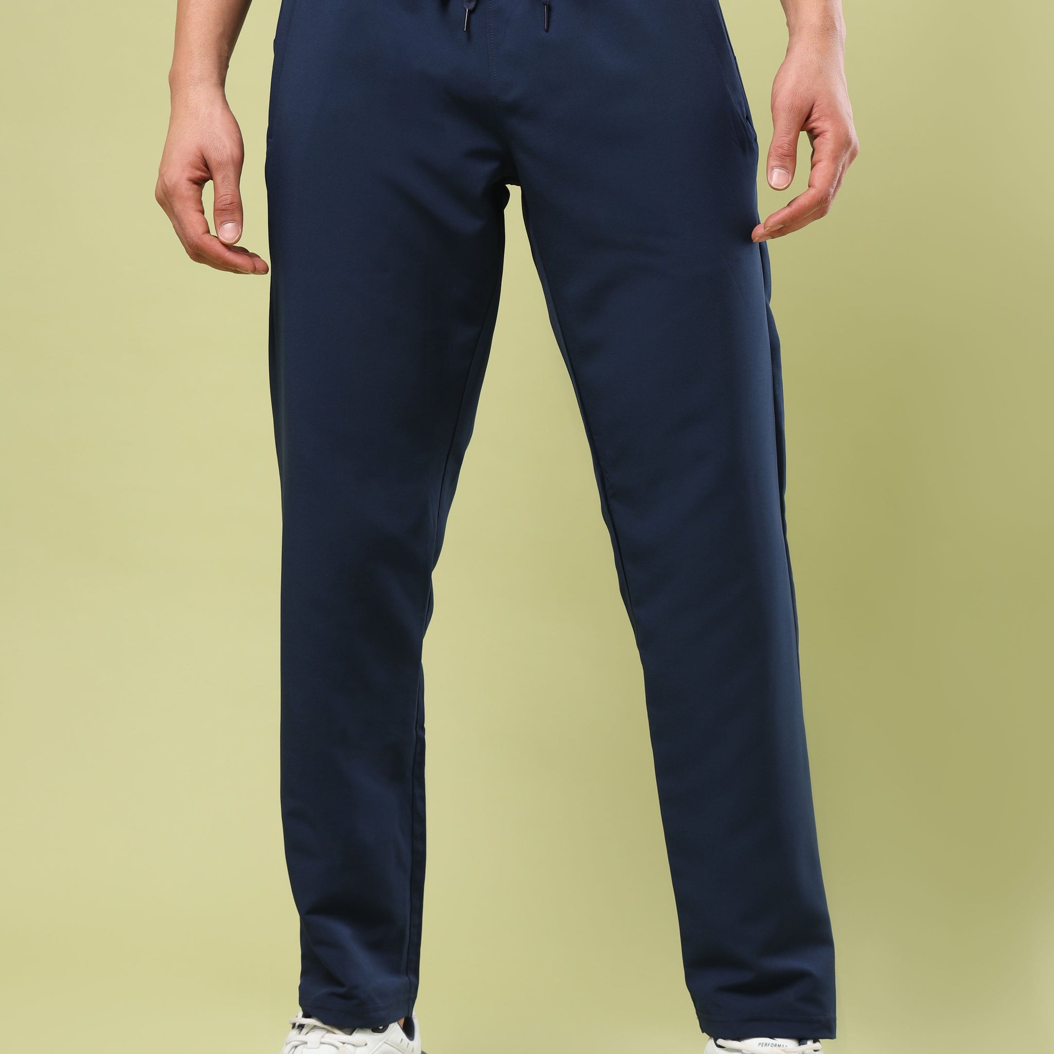 Men Solid Relax Fit Sports Trackpants with TECHNO LITE