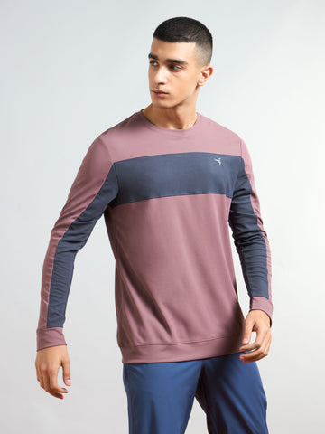 Men Colorblock Slim Fit T-shirt with MATPIQ