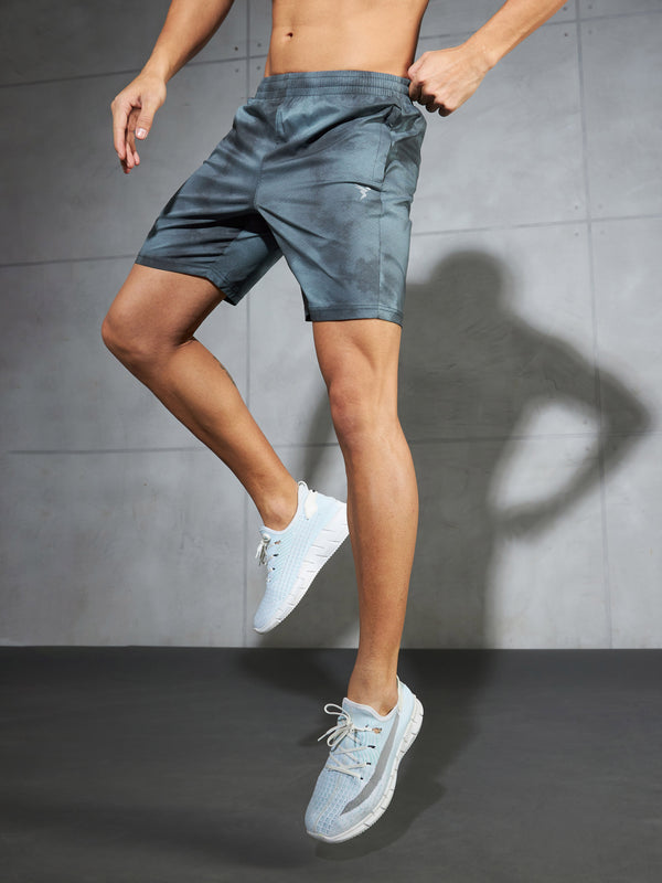 Men Printed Regular Fit Shorts with TS LYTRA