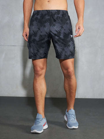 Men Printed Regular Fit Shorts with TS LYTRA