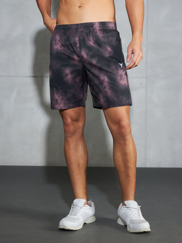 Men Printed Regular Fit Shorts with TS LYTRA